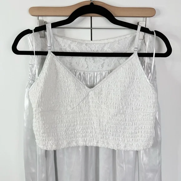 Free People Ivory Combo Aster 2PC Boho Skirt Set NEW Skirt Sets